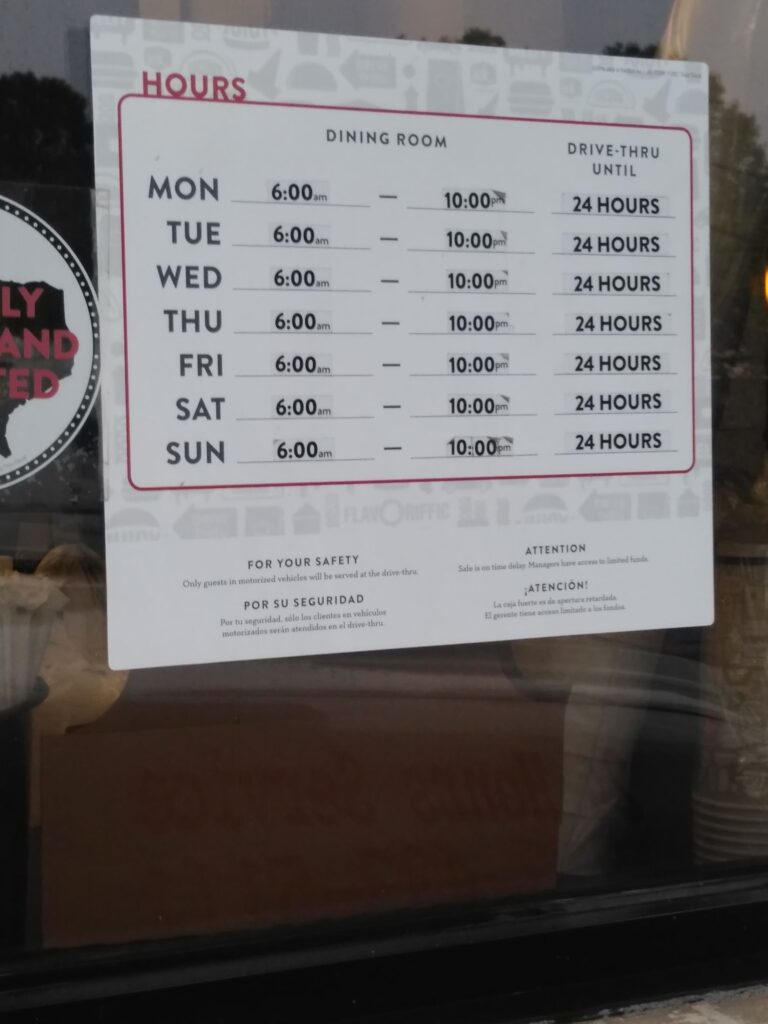 Jack in the Box Menu 5